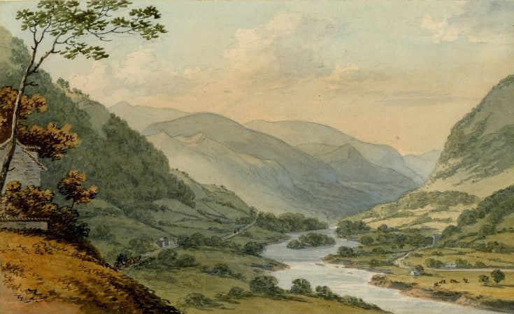 Vale of Crucis, vintage artwork by John Warwick Smith, 12x8" (A4) Poster