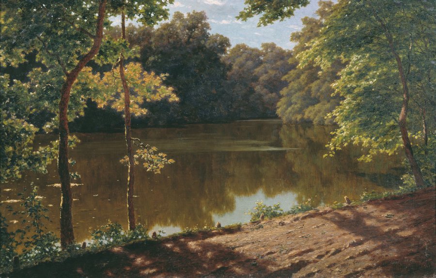 Park in Neskuchnoye by Ivan Fedorovich Choultse,16x12(A3) Poster