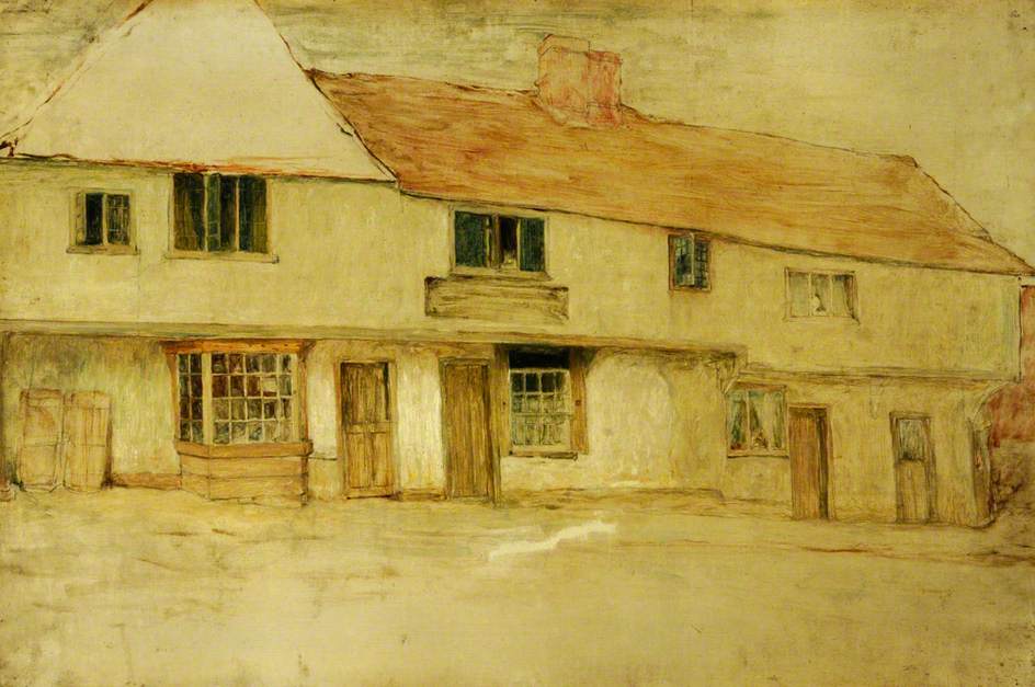 Cottages, Stanstead, Essex, vintage artwork by Sir William Quiller Orchardson, 12x8" (A4) Poster