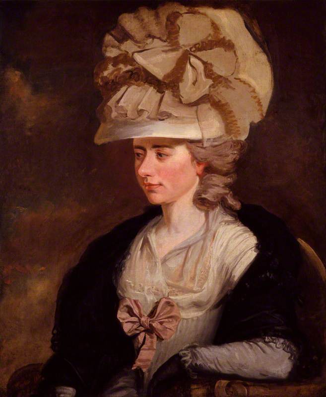 Frances d'Arblay, vintage artwork by Edward Francis Burney, 12x8" (A4) Poster