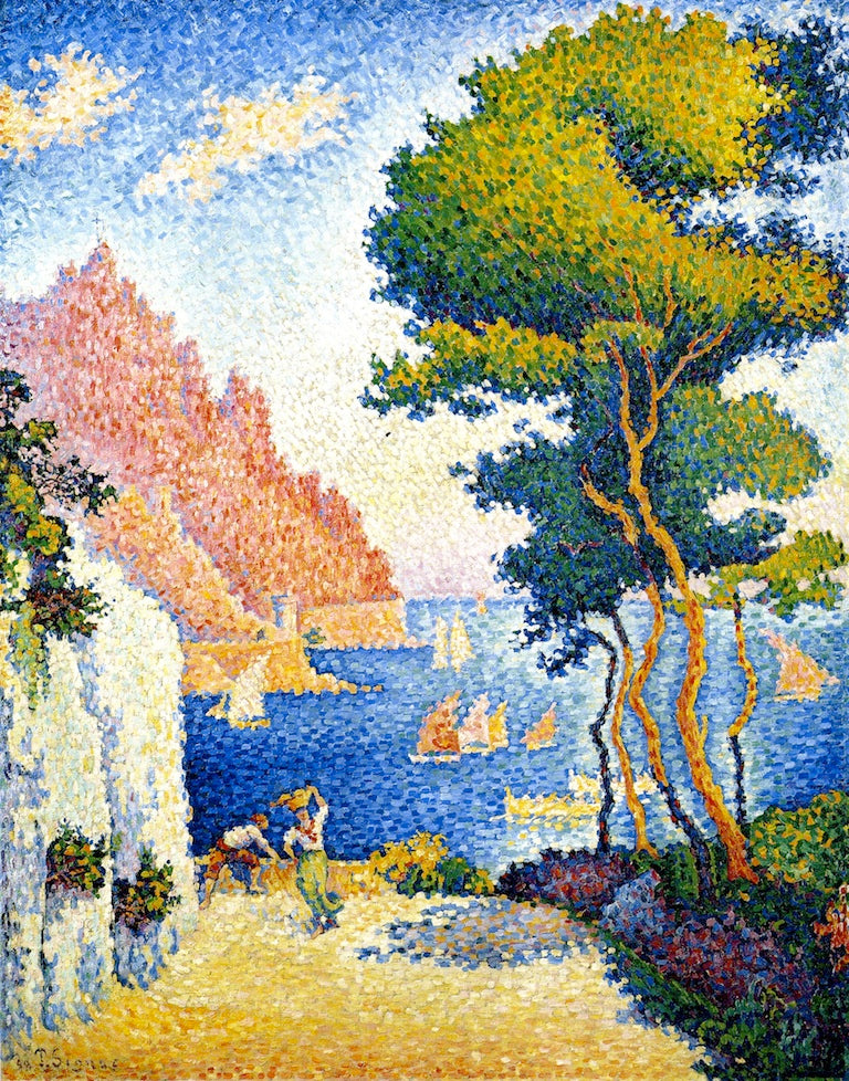 Capo de Noli, vintage artwork by Paul Signac, 12x8" (A4) Poster