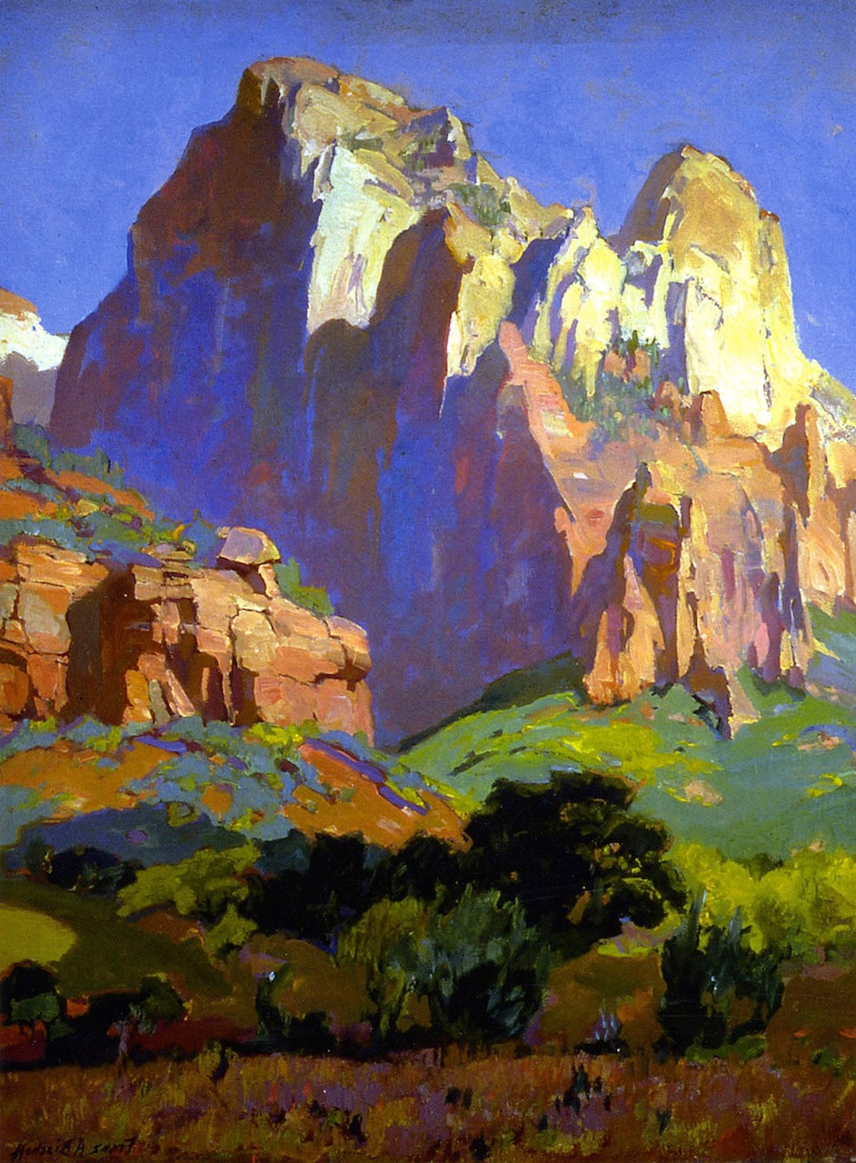 Desert Giants, Utah, vintage artwork by Franz Bischoff, 12x8" (A4) Poster
