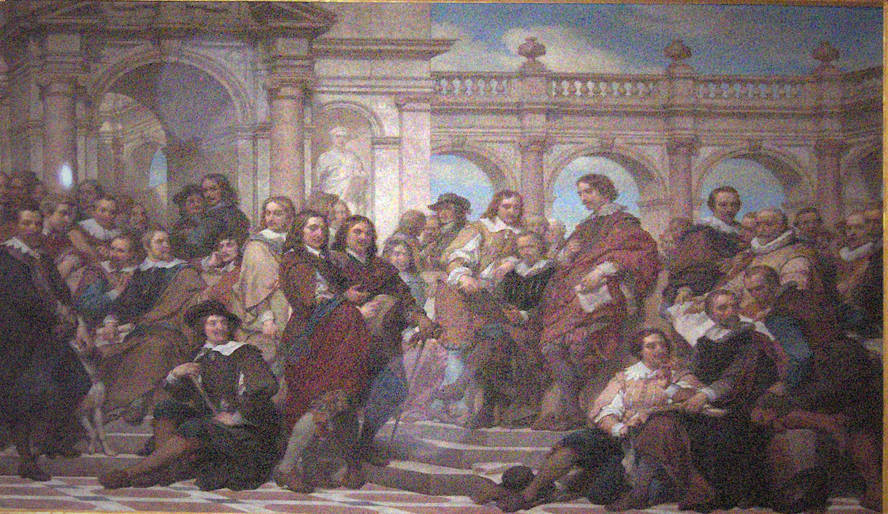 The Glory of the Antwerp Painting School, vintage artwork by Nicaise de Keyser, A3 (16x12") Poster Print