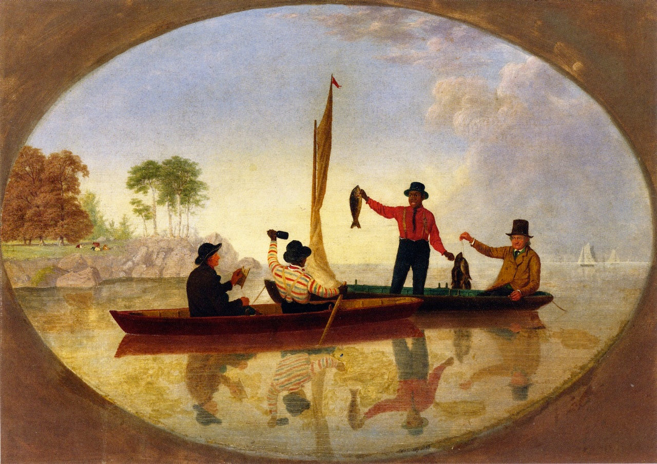 What a Catch, vintage artwork by James Goodwyn Clonney, A3 (16x12") Poster Print