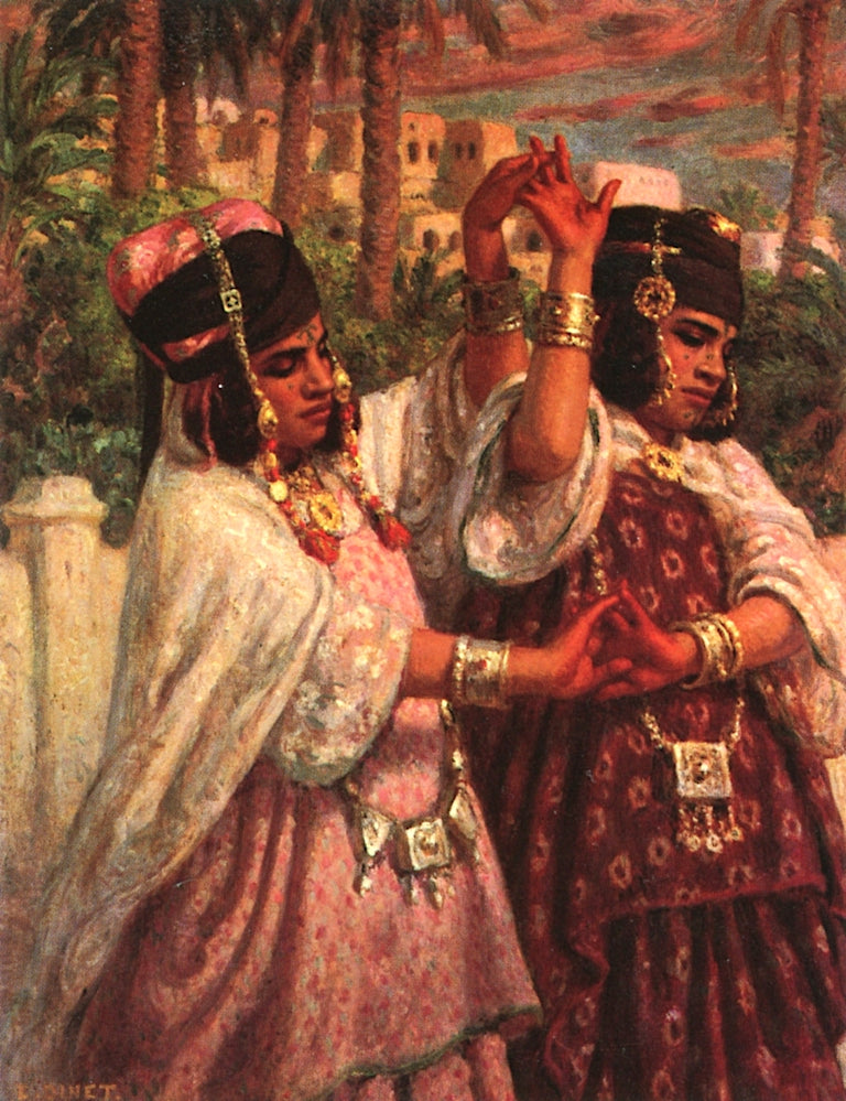 Dancers at Bou Saada by etienne Nasreddine Dinet,A3(16x12")Poster