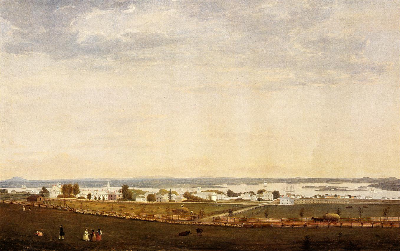 Castine, Maine, vintage artwork by Fitz Henry Lane, A3 (16x12") Poster Print