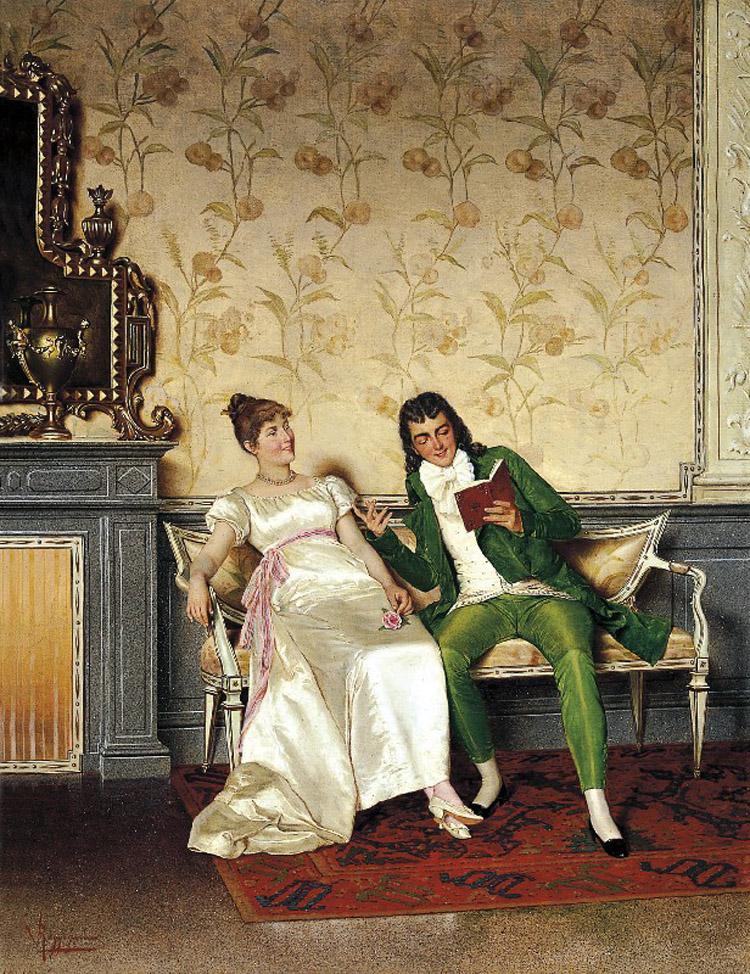 Gallant Scene by Vittorio Reggianini,A3(16x12")Poster