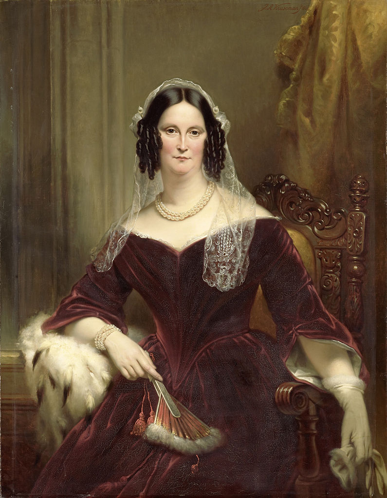 Portrait of Dieuwke Fontein, vintage artwork by Jan Adam Kruseman, A3 (16x12") Poster Print