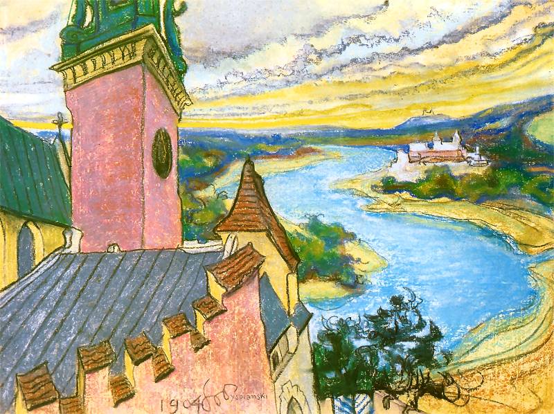 Bend of the Vistula by Stanislaw Wyspianski,A3(16x12")Poster