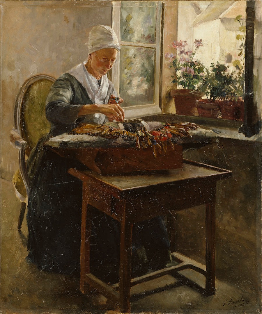Lace Maker by Georg Pauli,A3(16x12")Poster