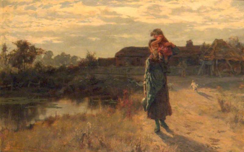 The Water Carrier, vintage artwork by Henry John Yeend King, 12x8" (A4) Poster