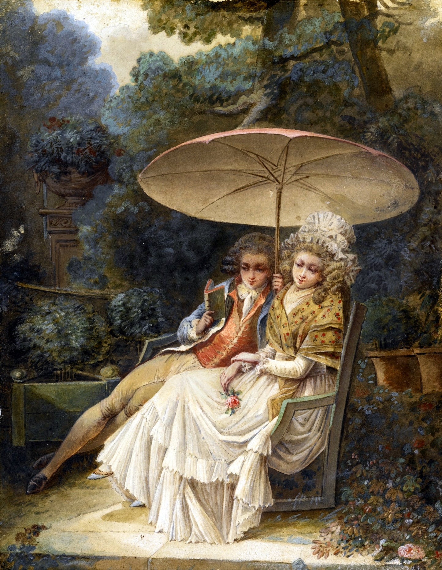 Les Harmonies de la Nature, vintage artwork by Niklas Lafrensen (II), 12x8" (A4) Poster