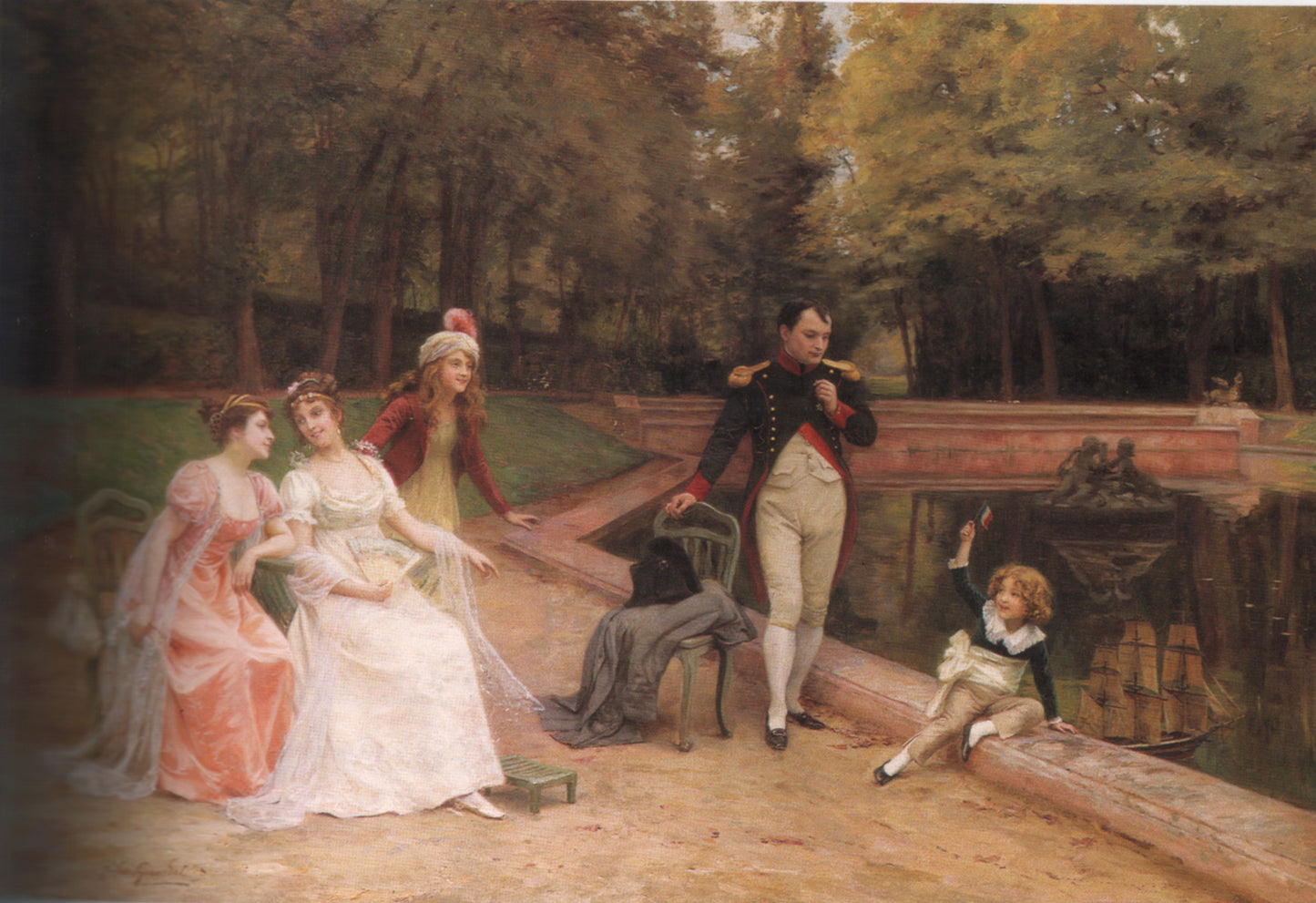 mily at the Austrian Royal Court in Vienna by Jules Girardet,A3(16x12")Poster