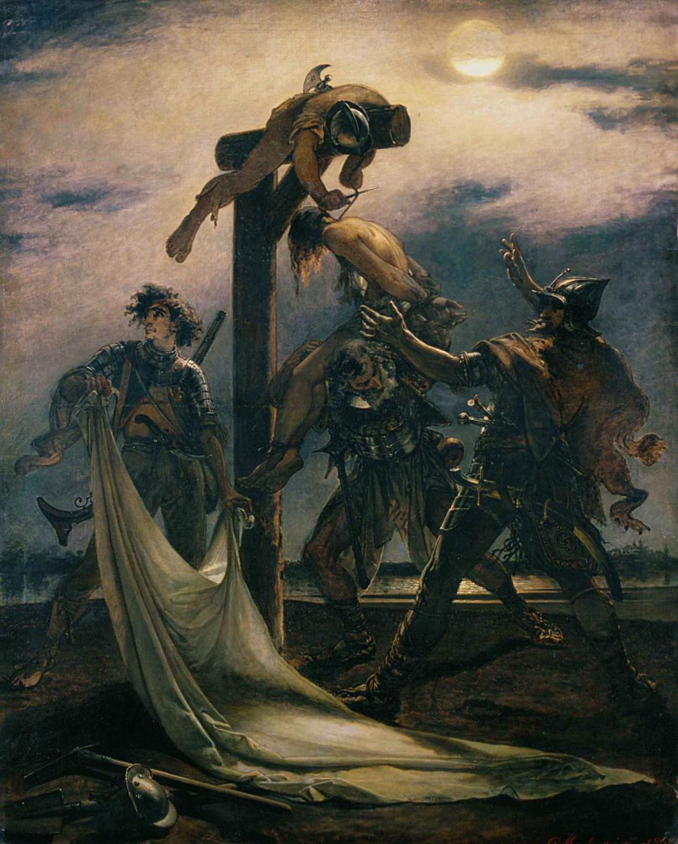 Dózsa's People, vintage artwork by Viktor Madarász, 12x8" (A4) Poster