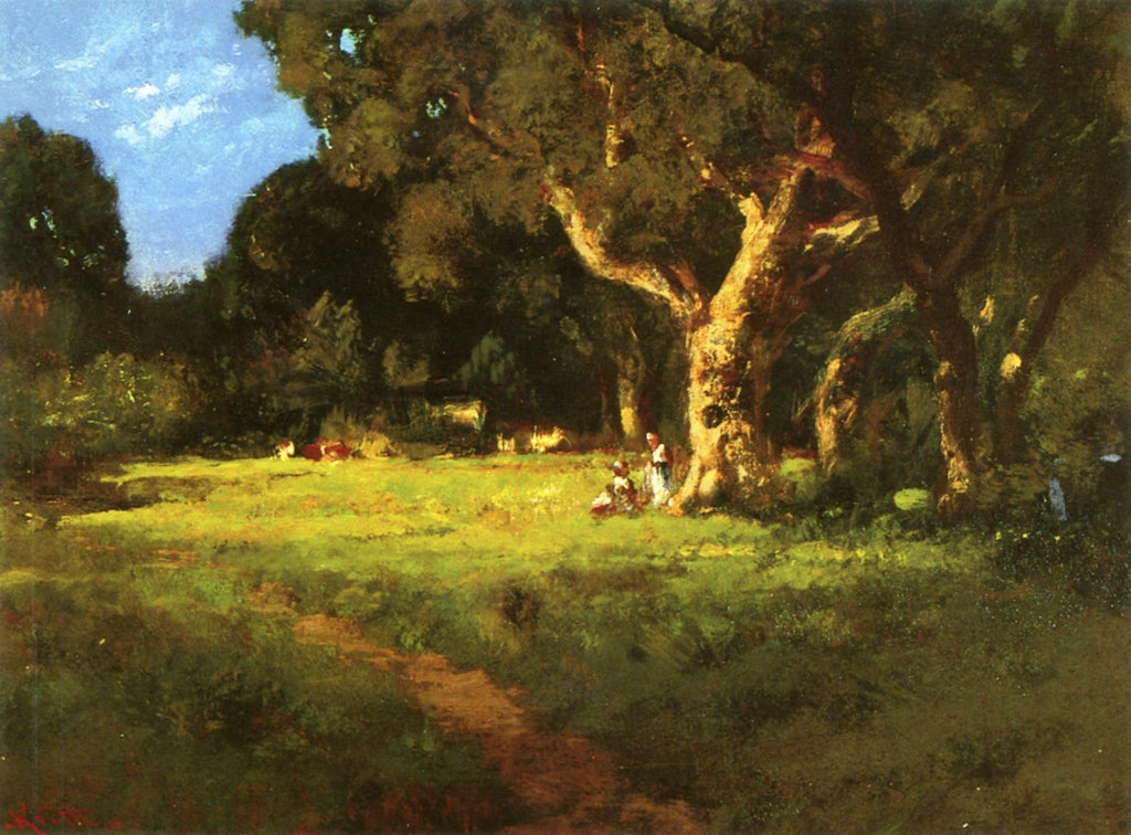 Secluded Grove, vintage artwork by William Keith, 12x8" (A4) Poster