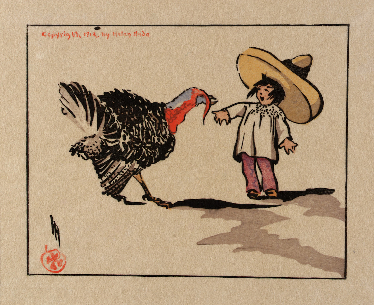 A Common Scold by Helen Hyde,A3(16x12")Poster