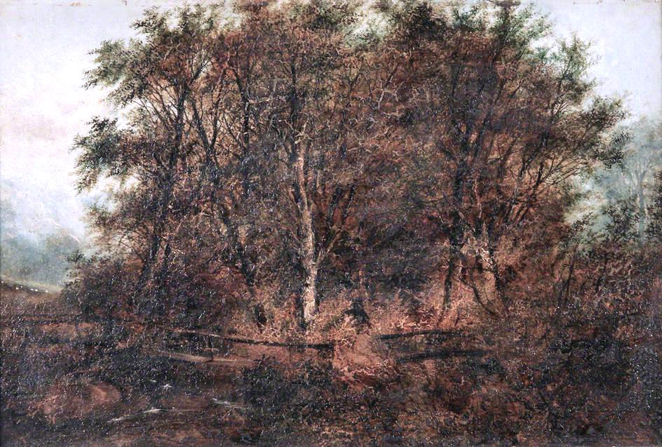 Landscape at Costessey, Norfolk, vintage artwork by William Philip Barnes Freeman, A3 (16x12") Poster Print