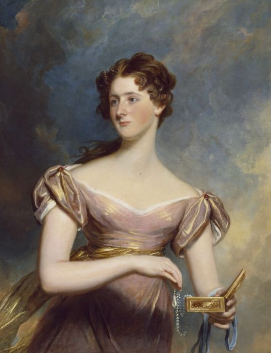 Portrait of Miss Moffat, vintage artwork by Sir Martin Archer Shee, 12x8" (A4) Poster