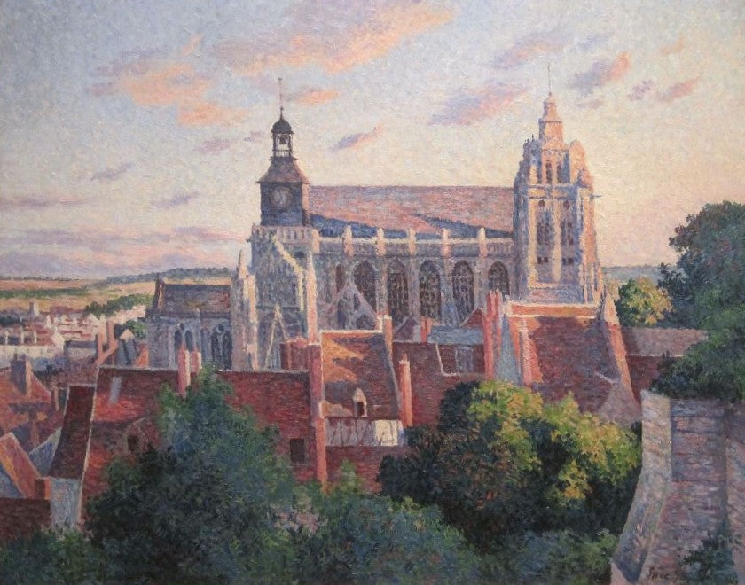 thedral at Gisors, View from the Ramparts by Maximilien Luce,A3(16x12")Poster
