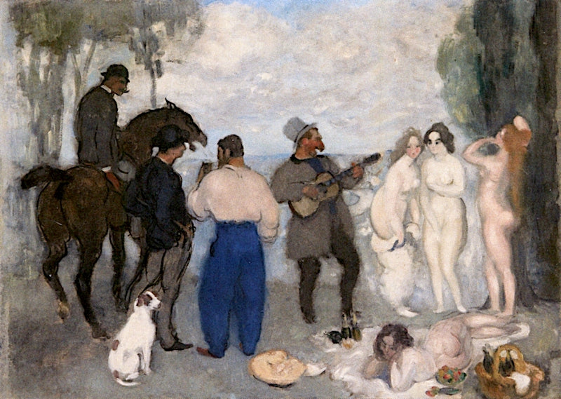 Luncheon at Bourgueil by Louis emile Anquetin,A3(16x12")Poster