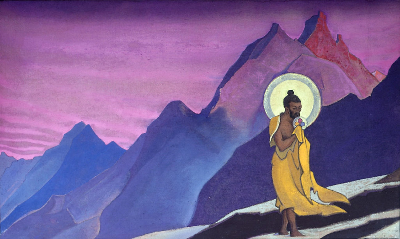 The Blessed Soul by Nicholas Roerich,16x12(A3) Poster