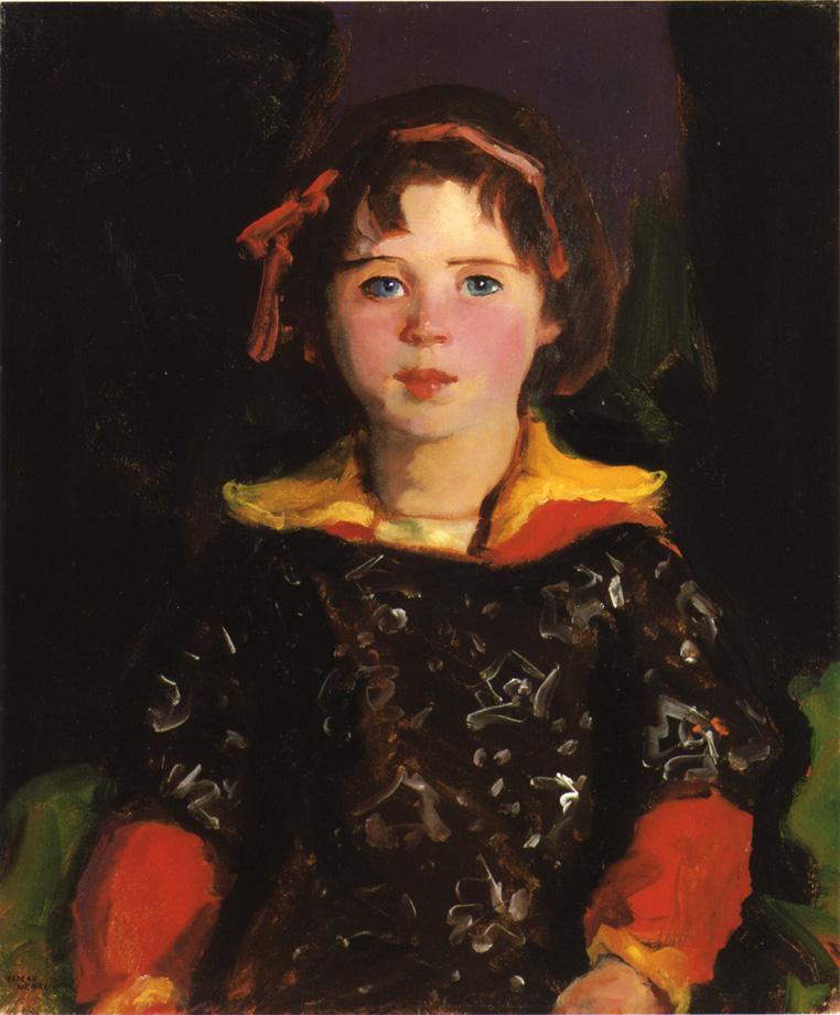 Bridgie, vintage artwork by Robert Henri, 12x8" (A4) Poster