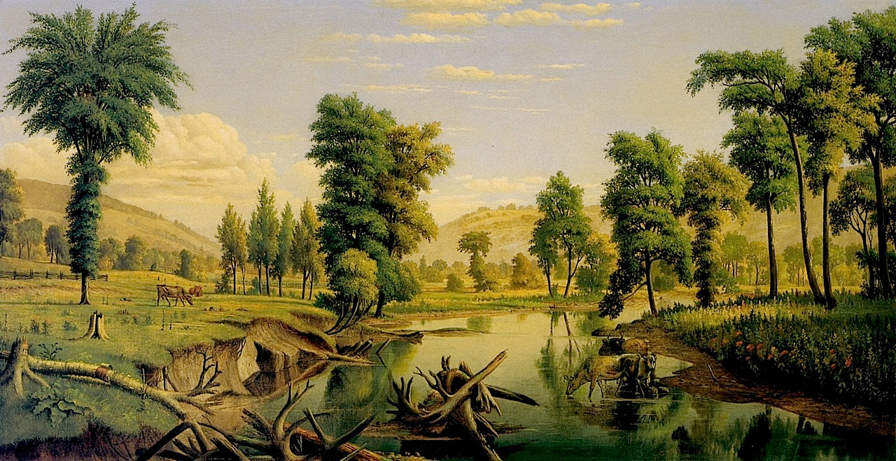 Three Miles North of Sherburne, N.Y. by Levi Wells Prentice,A3(16x12")Poster