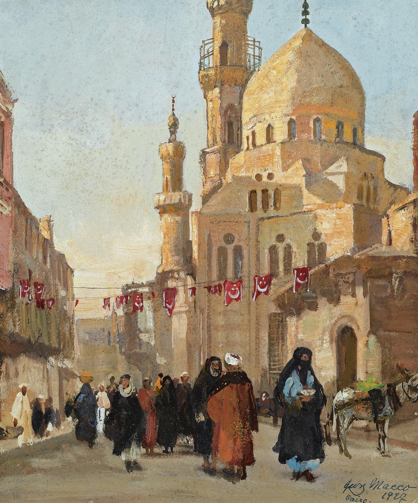 Evening in Cairo by Georg Macco,A3(16x12")Poster