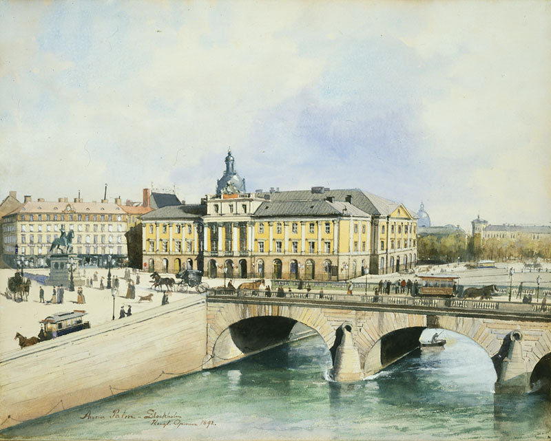 Old Opera Seen from Helgeandsholmen by Anna Palm de Rosa,A3(16x12")Poster
