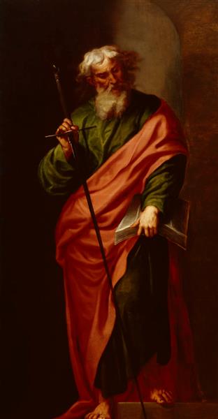 The Apostle Paul, vintage artwork by Alonso Cano, 12x8" (A4) Poster