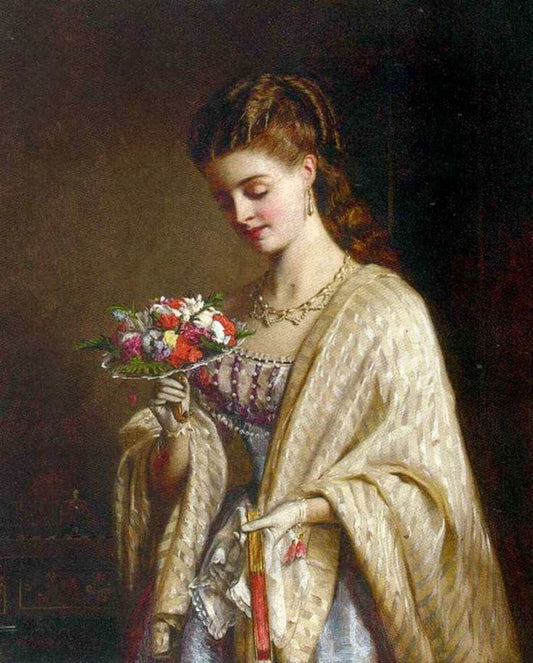 A moment of reflection, vintage artwork by William Maw Egley, 12x8" (A4) Poster