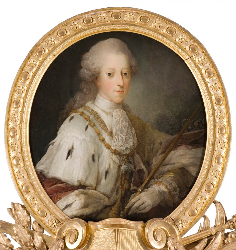King Kristian VII of Denmark, vintage artwork by Carl Gustaf Pilo, 12x8" (A4) Poster