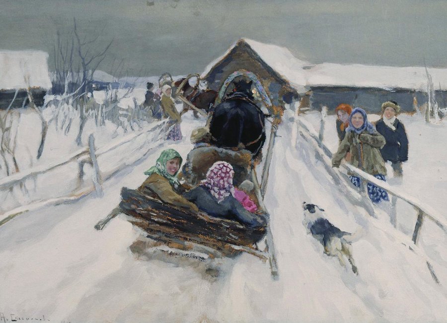 Maslenitsa by Alexei Stepanov,A3(16x12")Poster