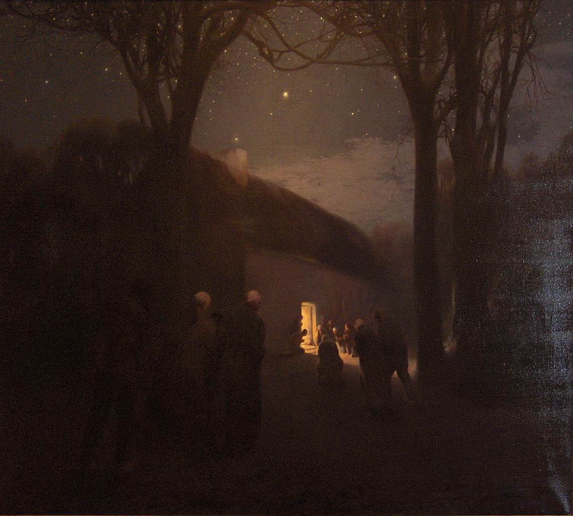 Christmas Scene by Firmin Baes,16x12(A3) Poster