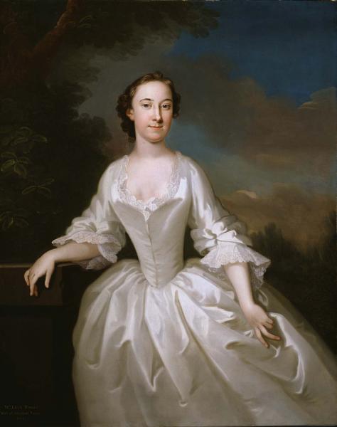 Portrait of Lucy Parry, wife of Admiral Parry, vintage artwork by John Wollaston, 12x8" (A4) Poster