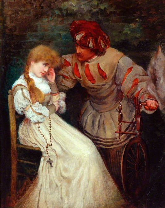 Faust and Marguerite, vintage artwork by Sir Frederic Lord Leighton, 12x8" (A4) Poster