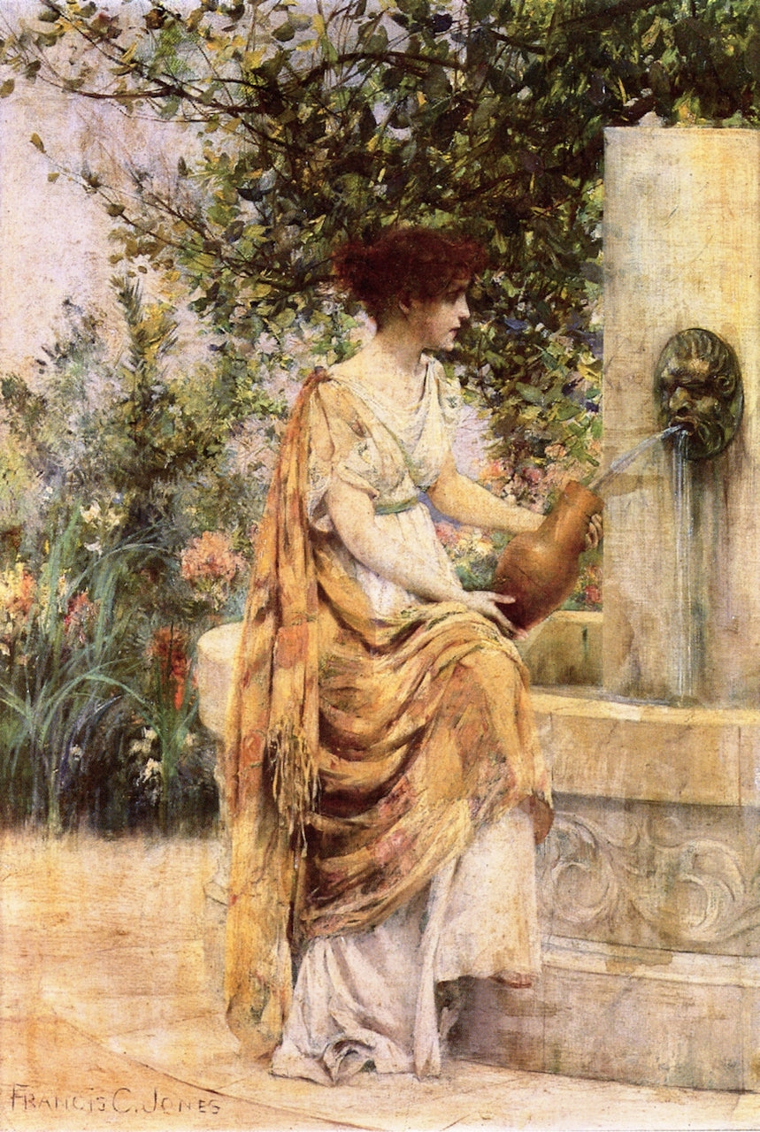 The Water Carrier, vintage artwork by Francis Coates Jones, 12x8" (A4) Poster