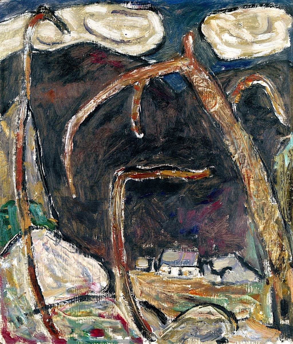 The Dark Mountain No. 1, vintage artwork by Marsden Hartley, 12x8" (A4) Poster
