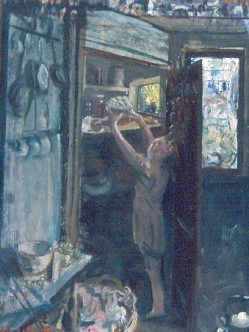 Molly in the Pantry (study) by Mark Lancelot Symons,16x12(A3) Poster
