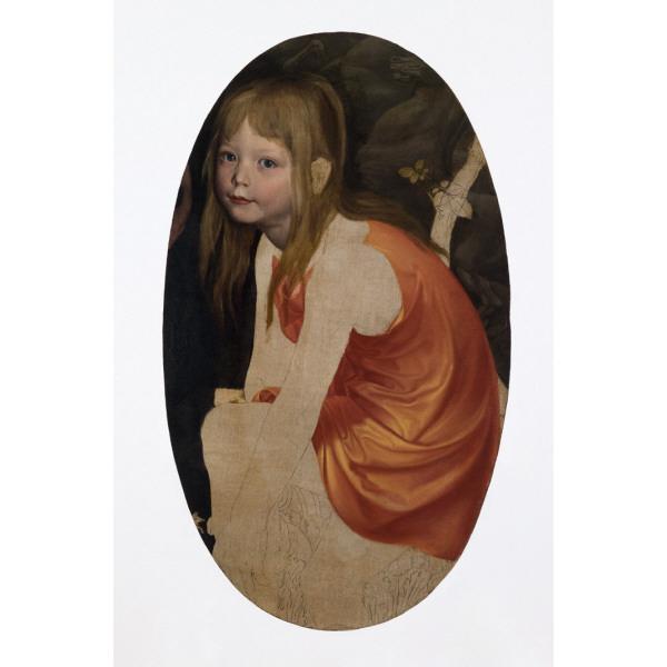 Portrait of the Artist's Son, Karl, vintage artwork by Karl Friedrich Schinkel, 12x8" (A4) Poster