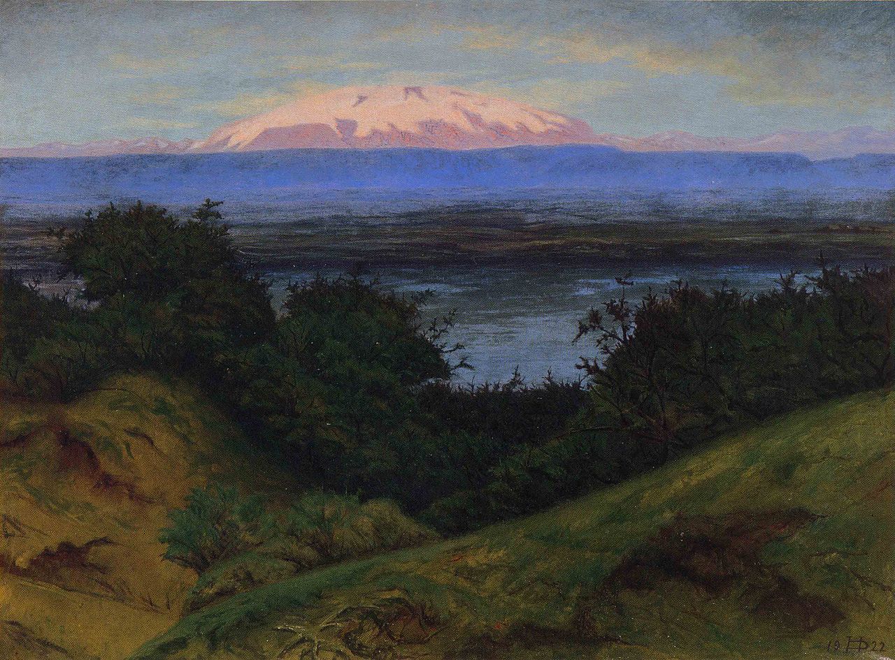 Hekla from Laugardalur by Thorarin Benedikt Thorlaksson,A3(16x12")Poster