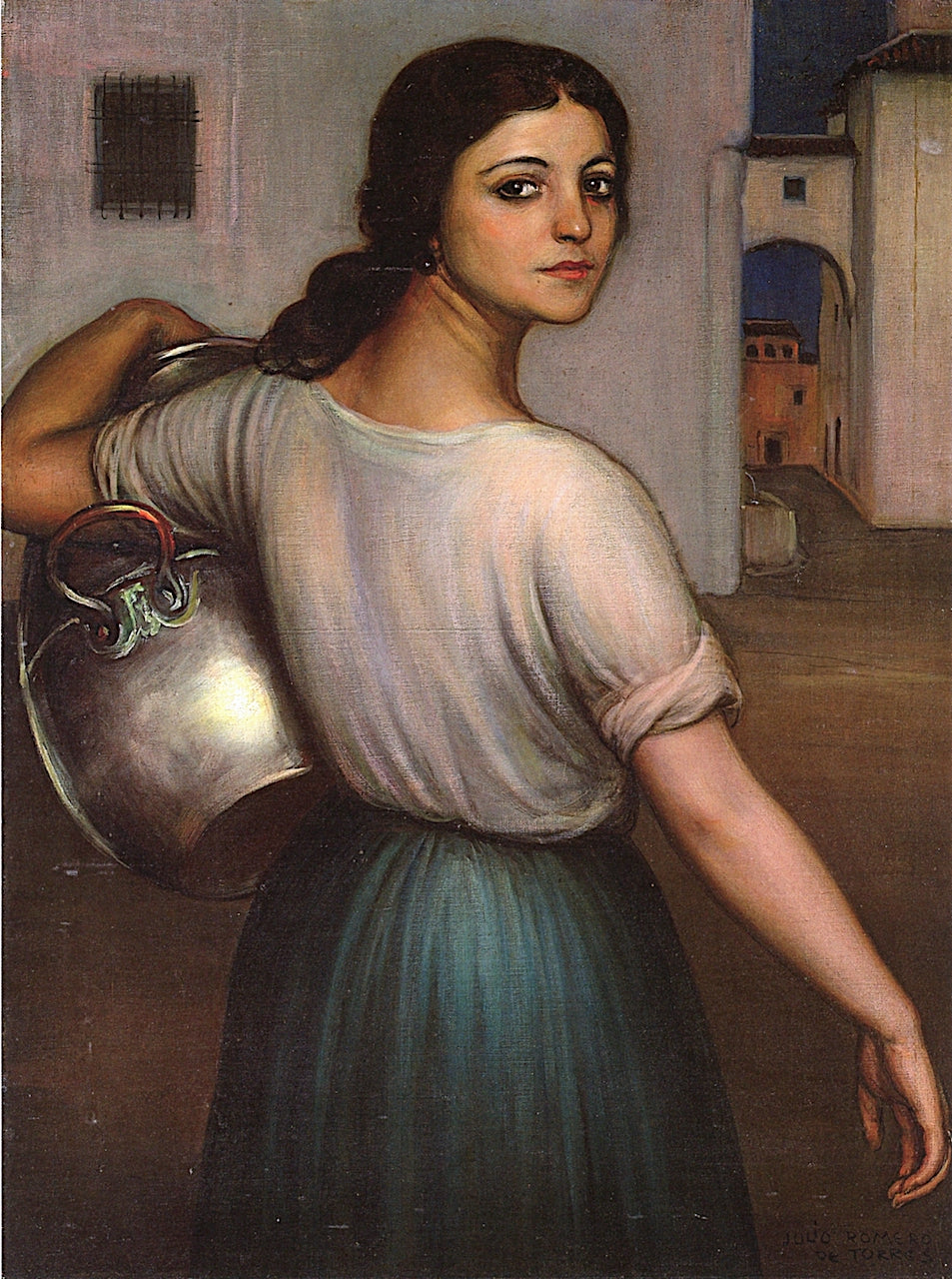 Fuente Santa by Julio Romero de Torres,16x12(A3) Poster