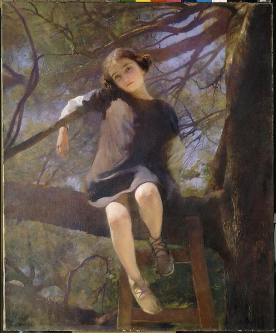 the Branches of the Pine Tree by Paul-Alexandre-Alfred Leroy,A3(16x12")Poster