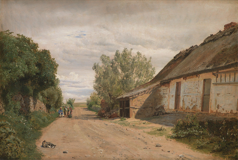 The Outskirts of Vejby , vintage artwork by Peter Christian Skovgaard, A3 (16x12") Poster Print