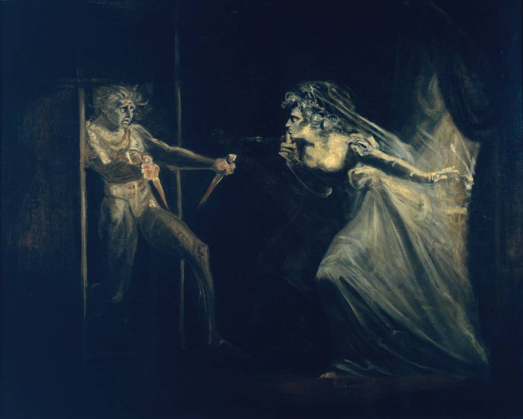 Lady Macbeth Seizing the Daggers, vintage artwork by Johann Heinrich Füseli, 12x8" (A4) Poster