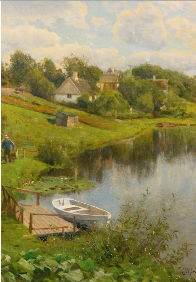 Hosterkob, vintage artwork by Peder Mork Mønsted, 12x8" (A4) Poster