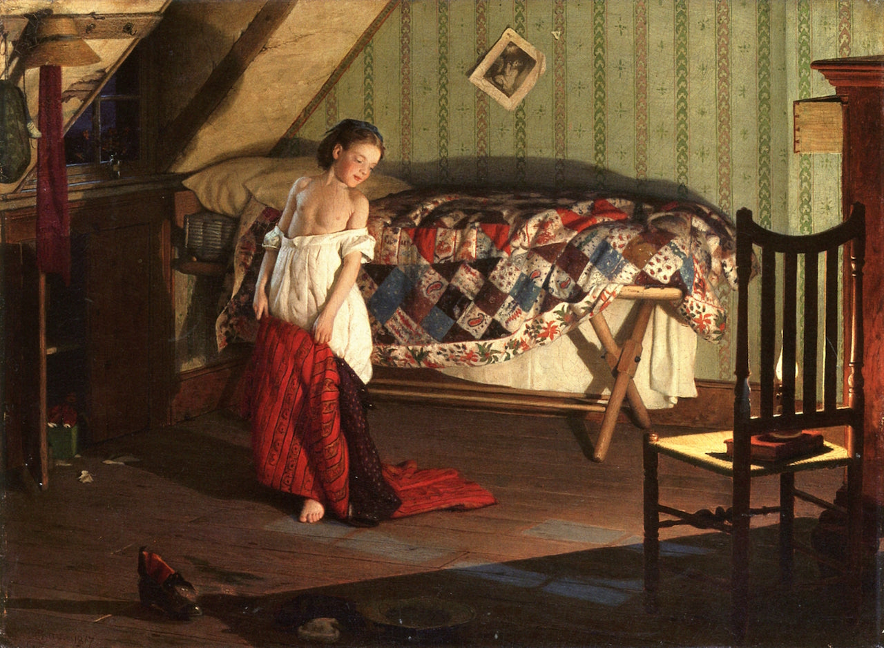 Making a Train, vintage artwork by Seymour Joseph Guy, 12x8" (A4) Poster