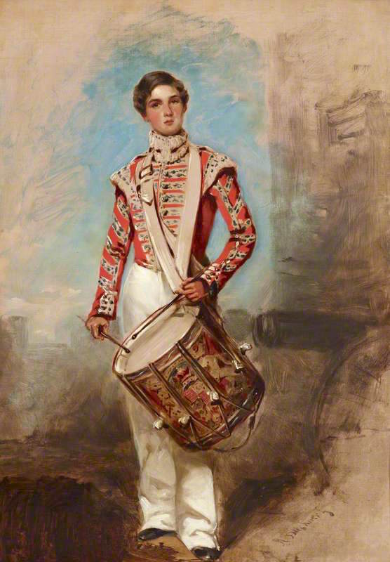 Battle of Balaclava Drummer Boy, vintage artwork by Richard Buckner, A3 (16x12") Poster Print