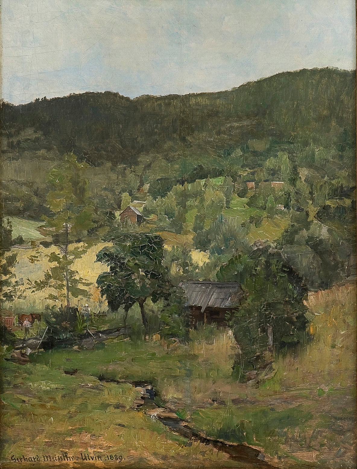 Ulvin, vintage artwork by Gerhard Munthe, 12x8" (A4) Poster