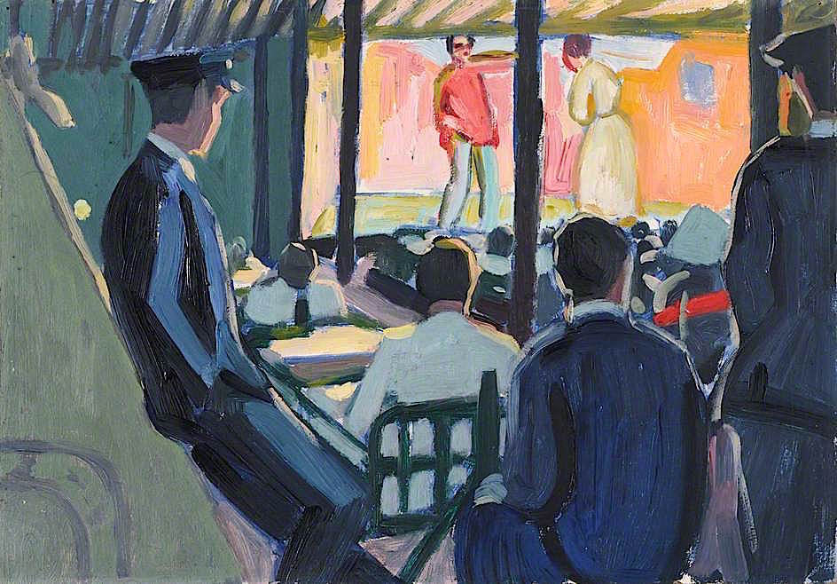 unded Sailors Watching a Play by Jan (Godfrey Jervis) Gordon,16x12(A3) Poster